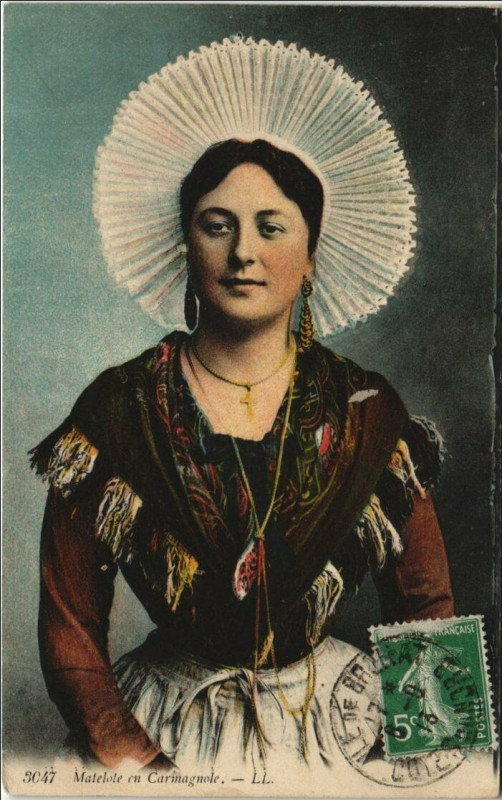 Carte postale ancienne Matelote en Carmagnole - Type
