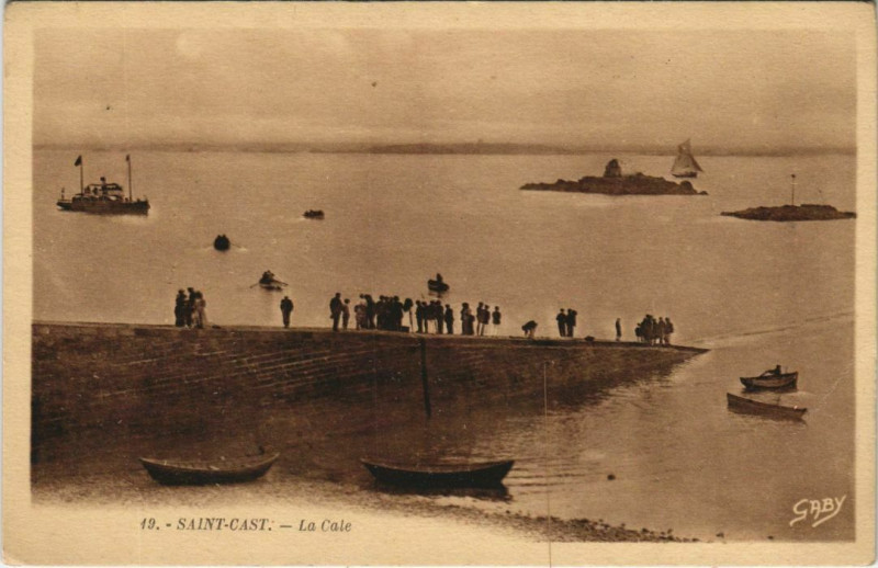 Carte postale ancienne Saint-Cast La Cale