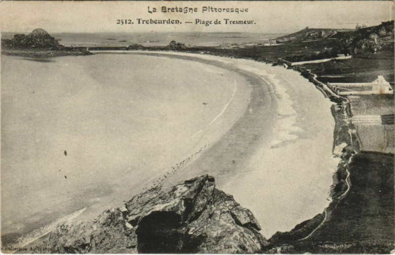 Carte postale ancienne Trebeurden Plage de Tresmeur