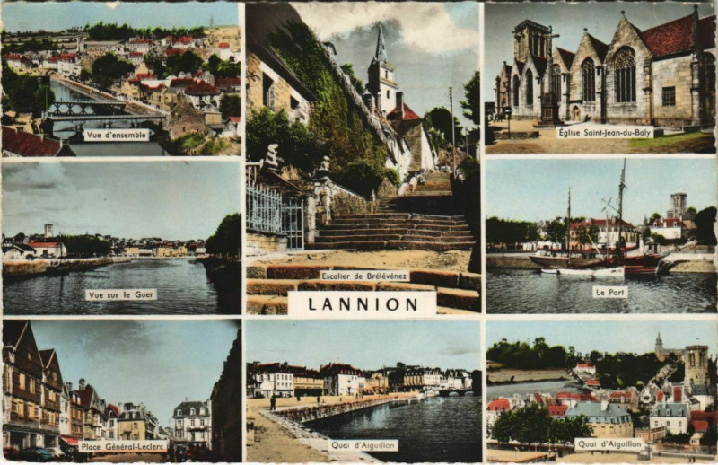 Carte postale ancienne Lannion Scenes à Lannion