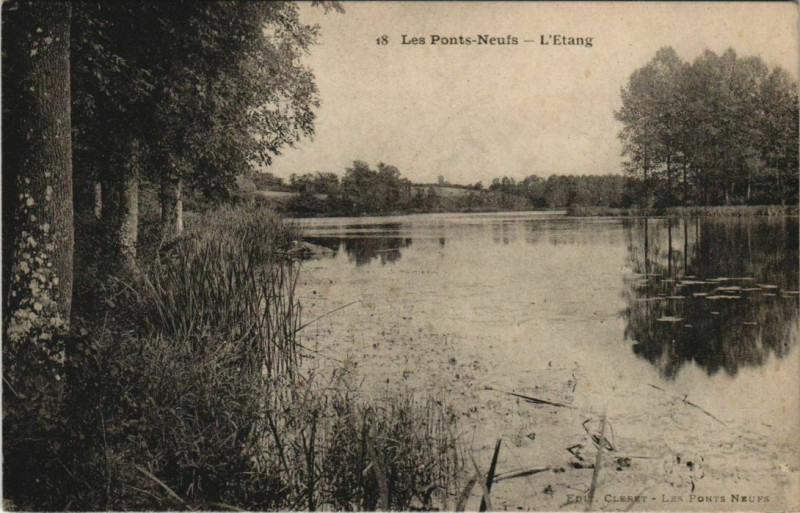 Carte postale ancienne Les Ponts-Neufs L'Etang