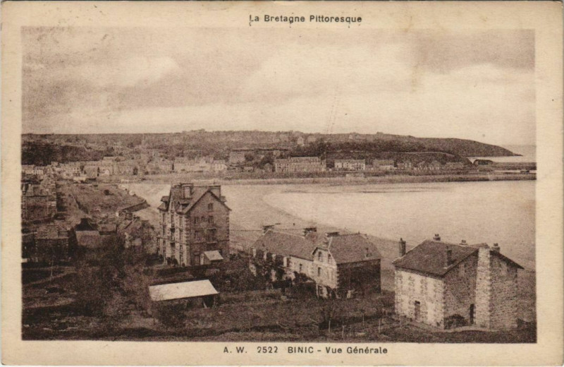 Carte postale ancienne Binic Vue Generale