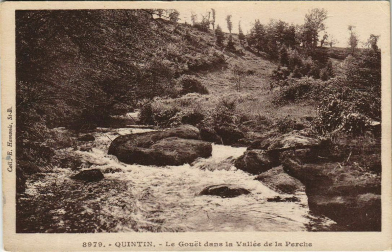 Carte postale ancienne Quintin Le Gouet dans la Vallee de la Perche à Quintin