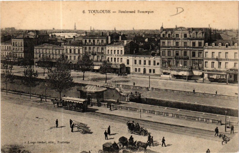 Carte postale ancienne Toulouse - Boulevard Bonrepos à Toulouse