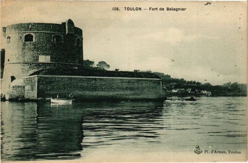 Carte postale ancienne Toulon Fort de Balagnier à Toulon