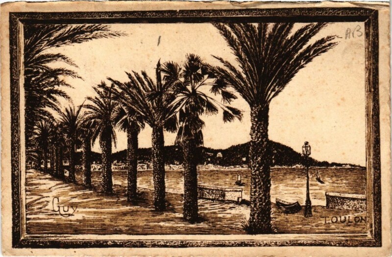 Carte postale ancienne Toulon Le Mourillon-Boulevard du Littoral à Toulon