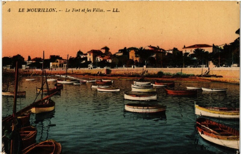 Carte postale ancienne Toulon Le Fort et les Villas à Toulon