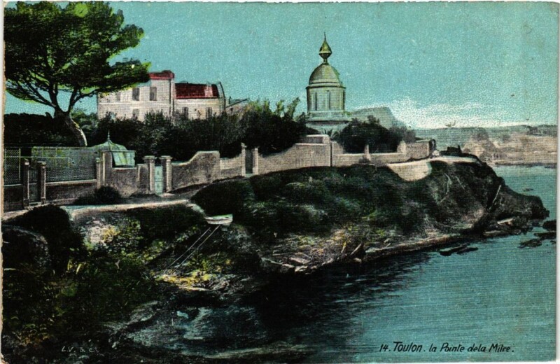 Carte postale ancienne Toulon La Pointe de la Mitre à Toulon