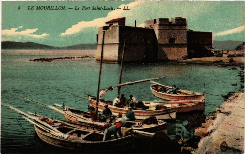Carte postale ancienne Toulon Le Mourillon-Le Fort Saint-Louis à Toulon