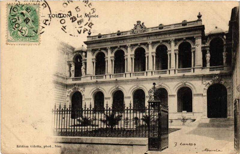 Carte postale ancienne Toulon Le Musée à Toulon