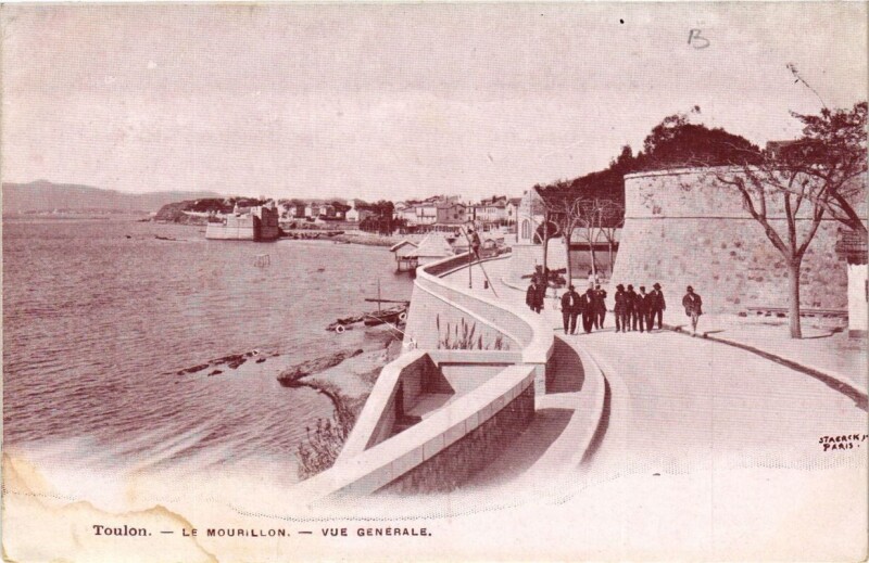 Carte postale ancienne Toulon Le Mourillon-Vue générale à Toulon