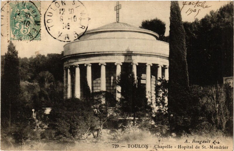 Carte postale ancienne Toulon Chapelle-Hopital de Saint-Mandrier à Toulon