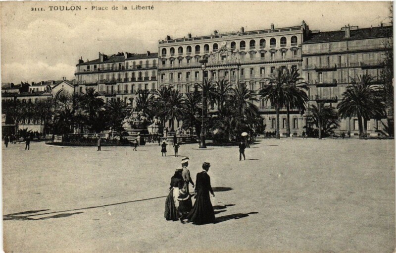 Carte postale ancienne Toulon Place de la Liberté à Toulon
