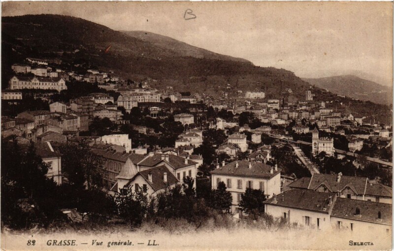 Carte postale ancienne Grasse - Vue générale à Grasse