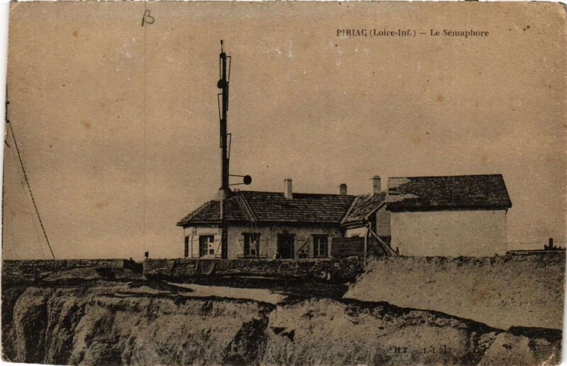 Carte postale ancienne Piriac - Le Semaphore