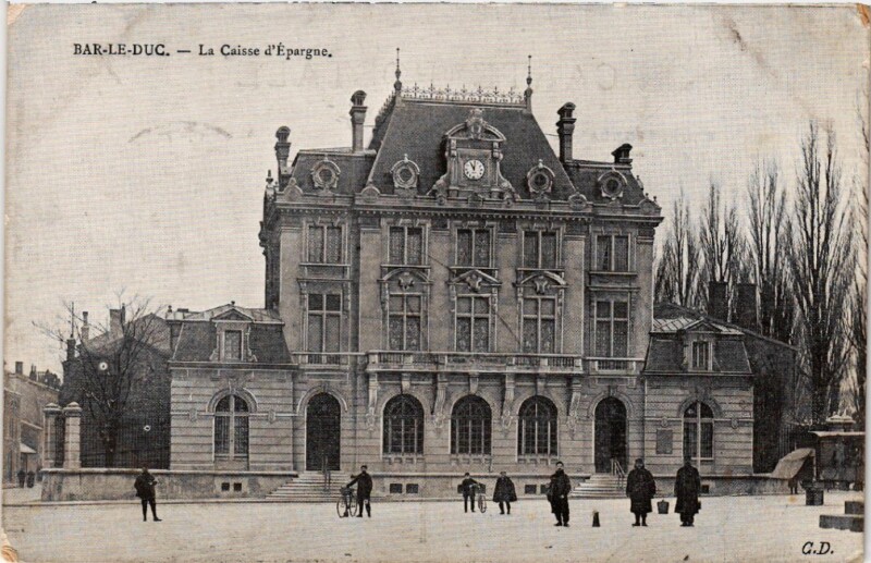 Carte postale ancienne Bar-le-Duc - Env. - La Caisse d'Epargne à Bar-le-Duc