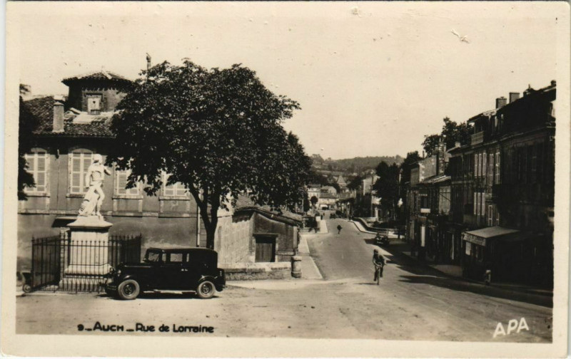 Carte postale ancienne Auch Rue de Lorraine à Auch