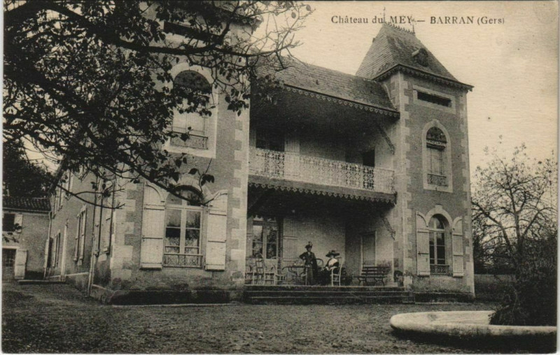 Carte postale ancienne Barran Chateau du Mey à Barran