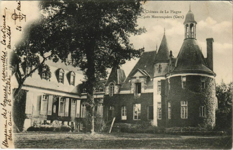 Carte postale ancienne Montesquiou Chateau de Laplagne à Montesquiou