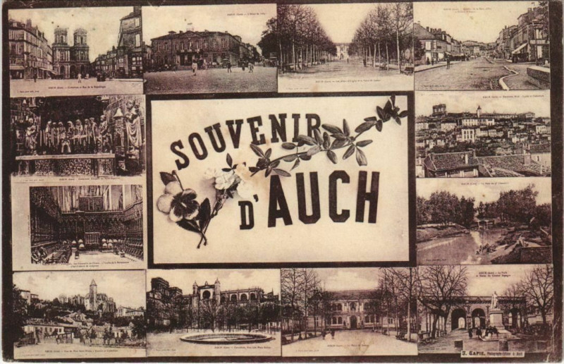 Carte postale ancienne Auch Scenes à Auch