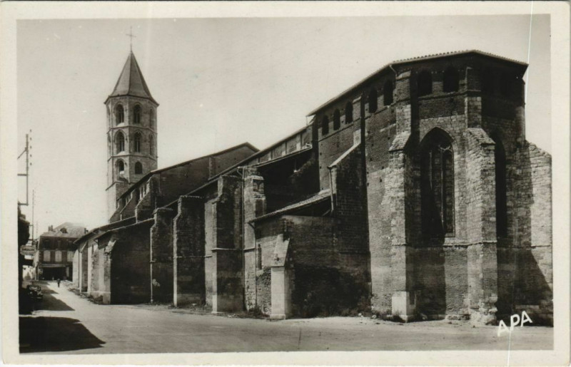 Carte postale ancienne Fleurance Eglise Saint-Pierre à Fleurance
