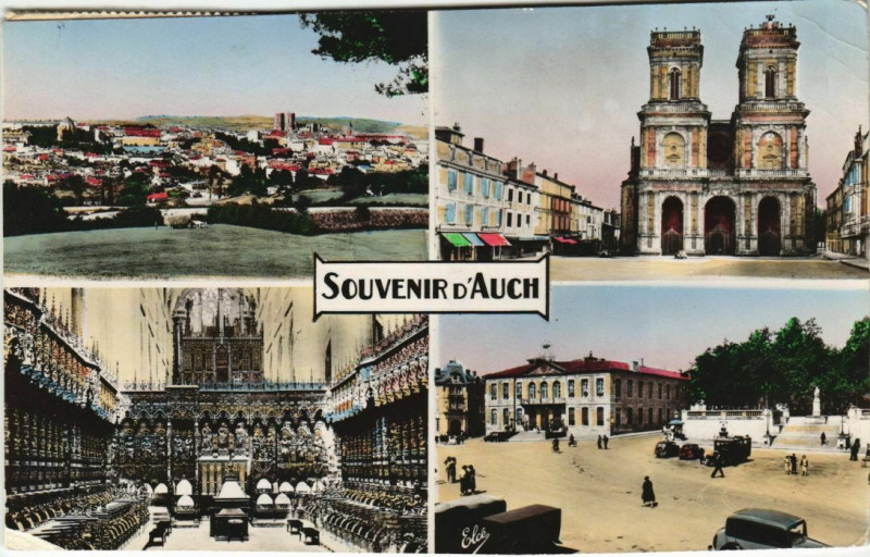Carte postale ancienne Souvenir d'Auch France