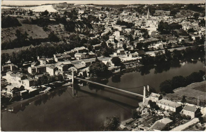 Carte postale ancienne Vue Aerienne France