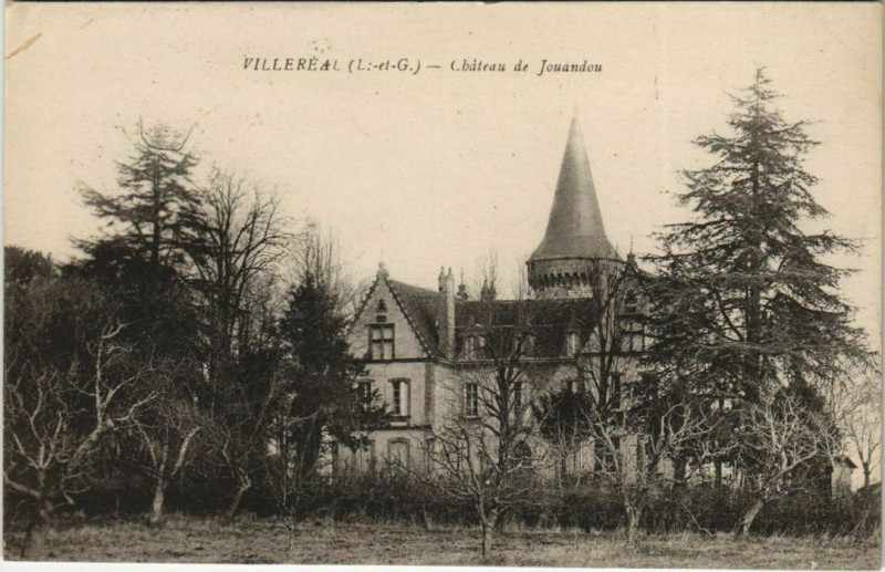 Carte postale ancienne Villereal Chateau de Jouandou France