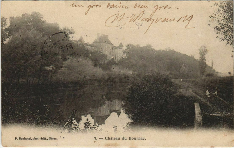 Carte postale ancienne Chateau du Bournac France