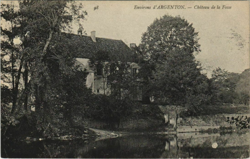Carte postale ancienne Env.d'Argenton Chateau de la Fosse France à Argenton