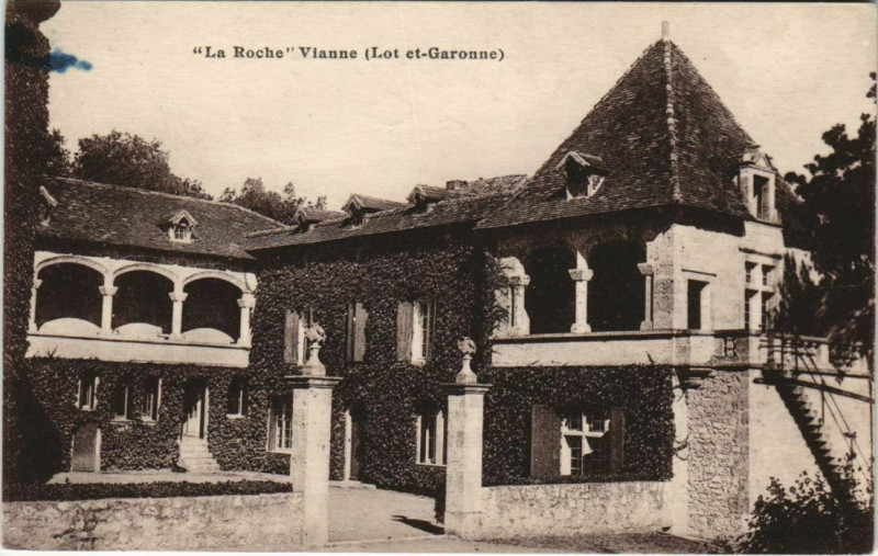 Carte postale ancienne La Roche Vianne France à Vianne