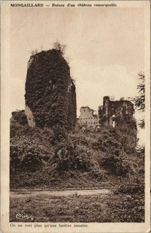 Carte postale ancienne Montgaillard Ruines d'un chateau remarquable France