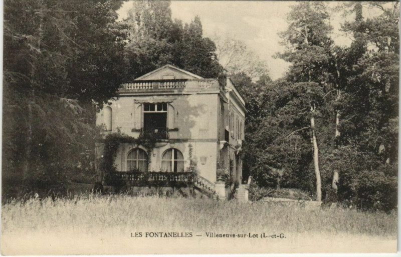 Carte postale ancienne Les Fontanelles Villeneuve s Lot France