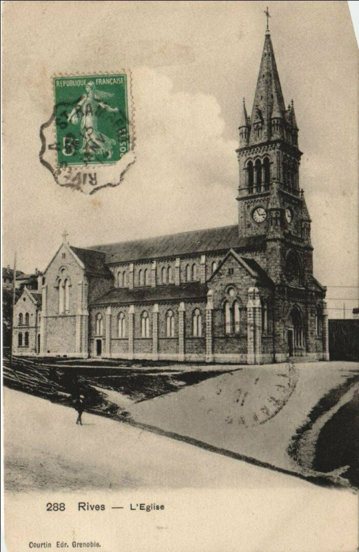 Carte postale ancienne Rives L'Eglise France à Rives