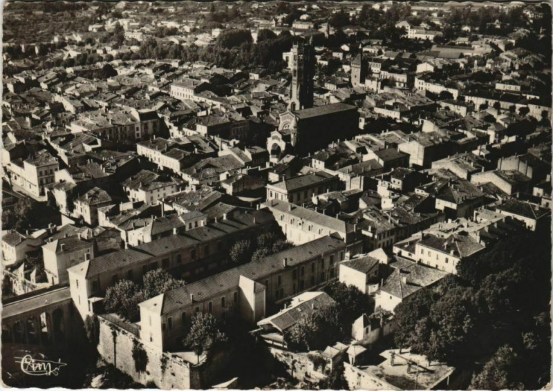 Carte postale ancienne Villeneuve sur Lot Vue Aerienne France à Villeneuve-sur-Lot