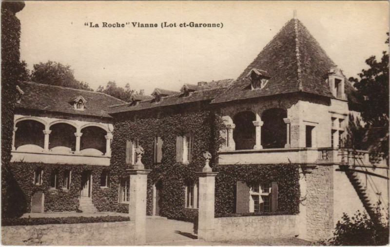 Carte postale ancienne La Roche Vianne France à Vianne