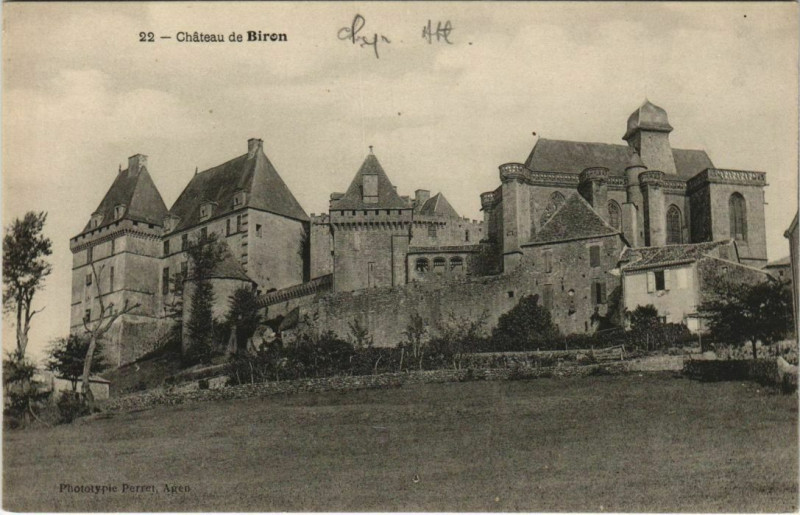 Carte postale ancienne Chateau de Biron France