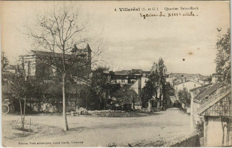 Carte postale ancienne Villereal Quartier Saint-Roch France