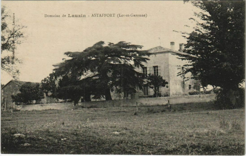 Carte postale ancienne Domaine de Lauzin Astaffort France à Astaffort