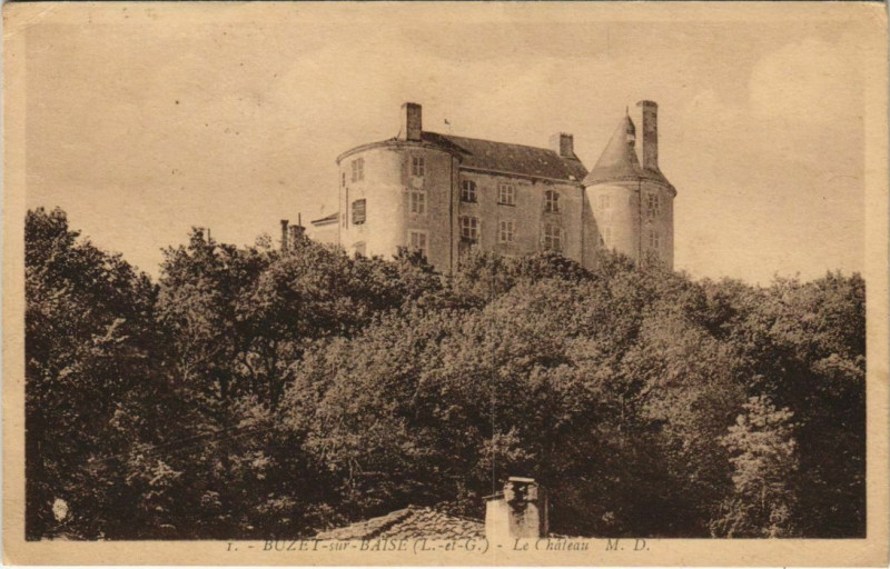 Carte postale ancienne Buzet s Baise Le Chateau France