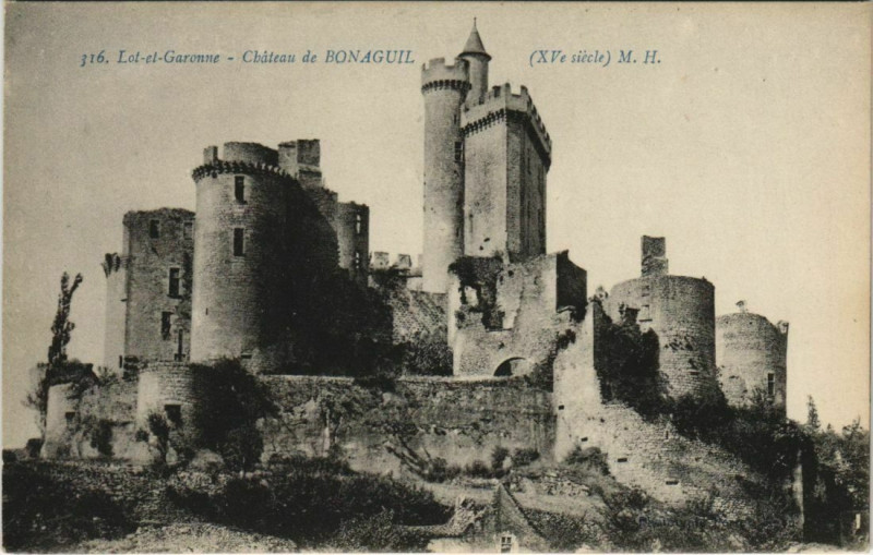 Carte postale ancienne Chateau de Bonaguil France