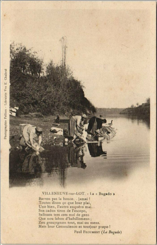 Carte postale ancienne Villeneuve sur Lot La Bugado France à Villeneuve-sur-Lot