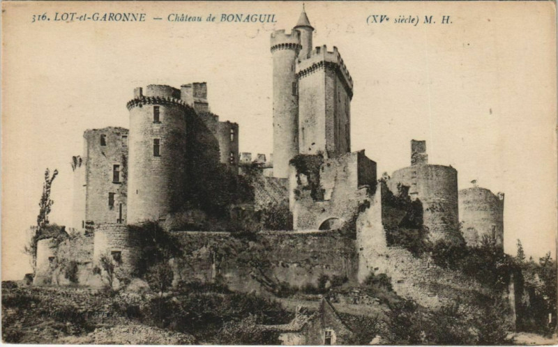 Carte postale ancienne Lot et Garonne Chateau de Bonaguil France