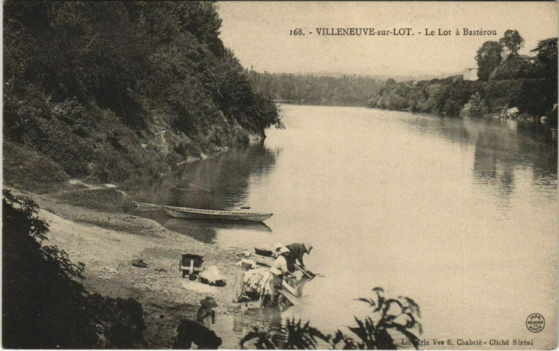 Carte postale ancienne Villeneuve sur Lot Le Lot a Basterou France à Villeneuve-sur-Lot