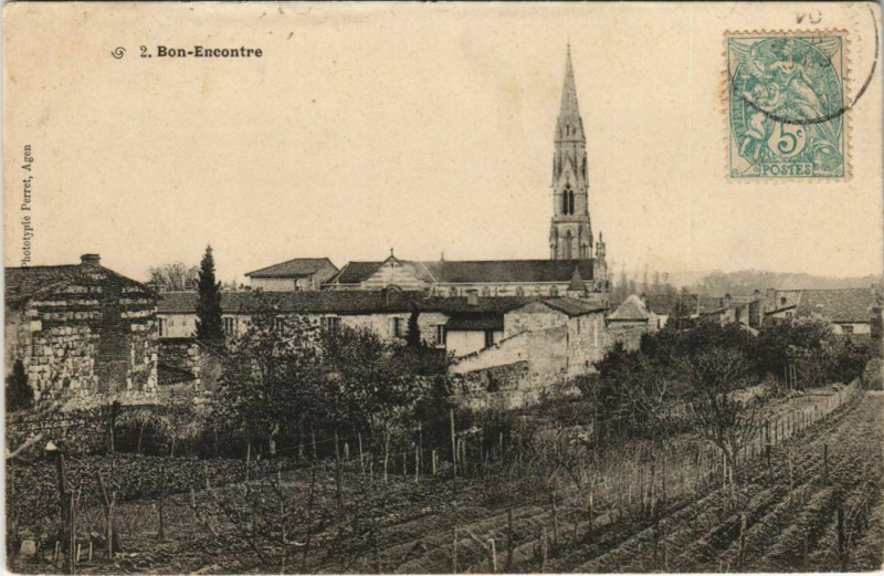 Carte postale ancienne Bon-Encontre France à Bon-Encontre