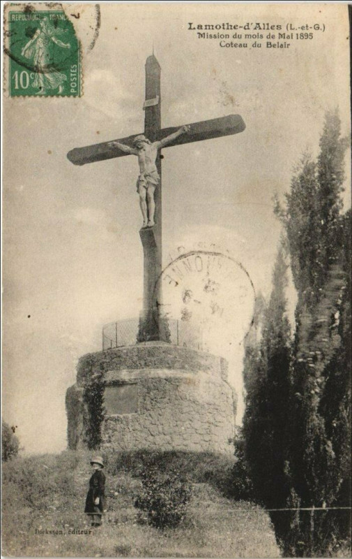 Carte postale ancienne Lamothe d'Alles Mission du mois de Mai 1895 France