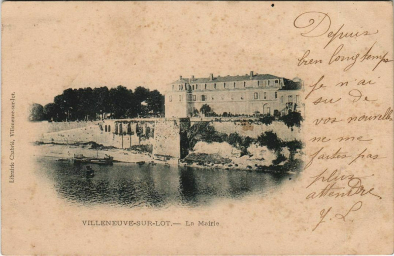 Carte postale ancienne Villeneuve sur Lot La Mairie France à Villeneuve-sur-Lot