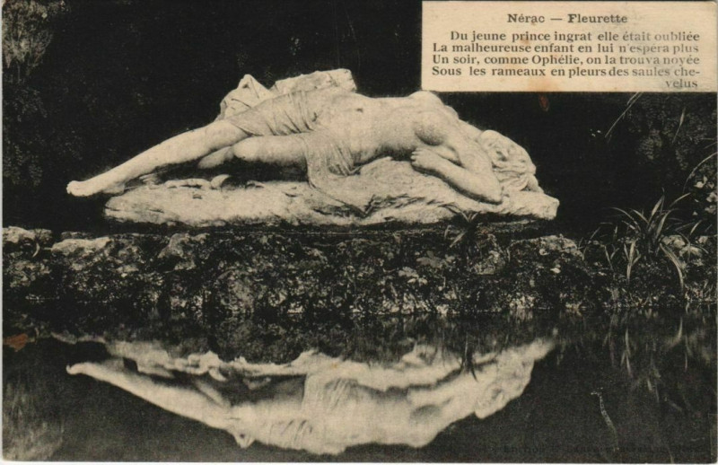 Carte postale ancienne Nerac Fleurette France