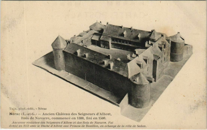 Carte postale ancienne Nerac Ancien Chateau des Seigneurs d'Albret France
