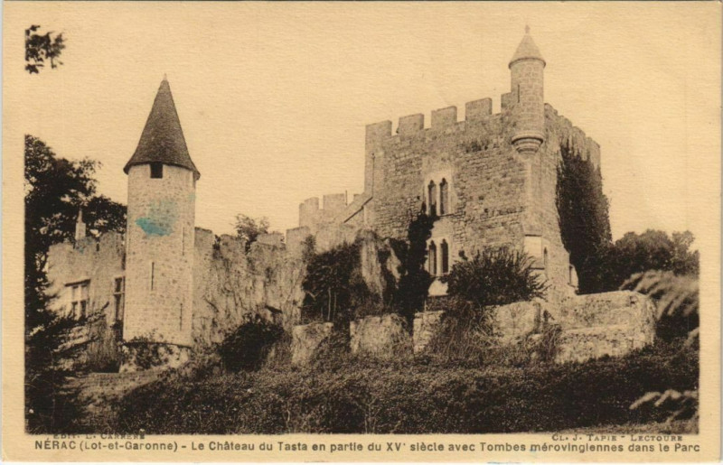 Carte postale ancienne Nerac Le Chateau du Tasta France